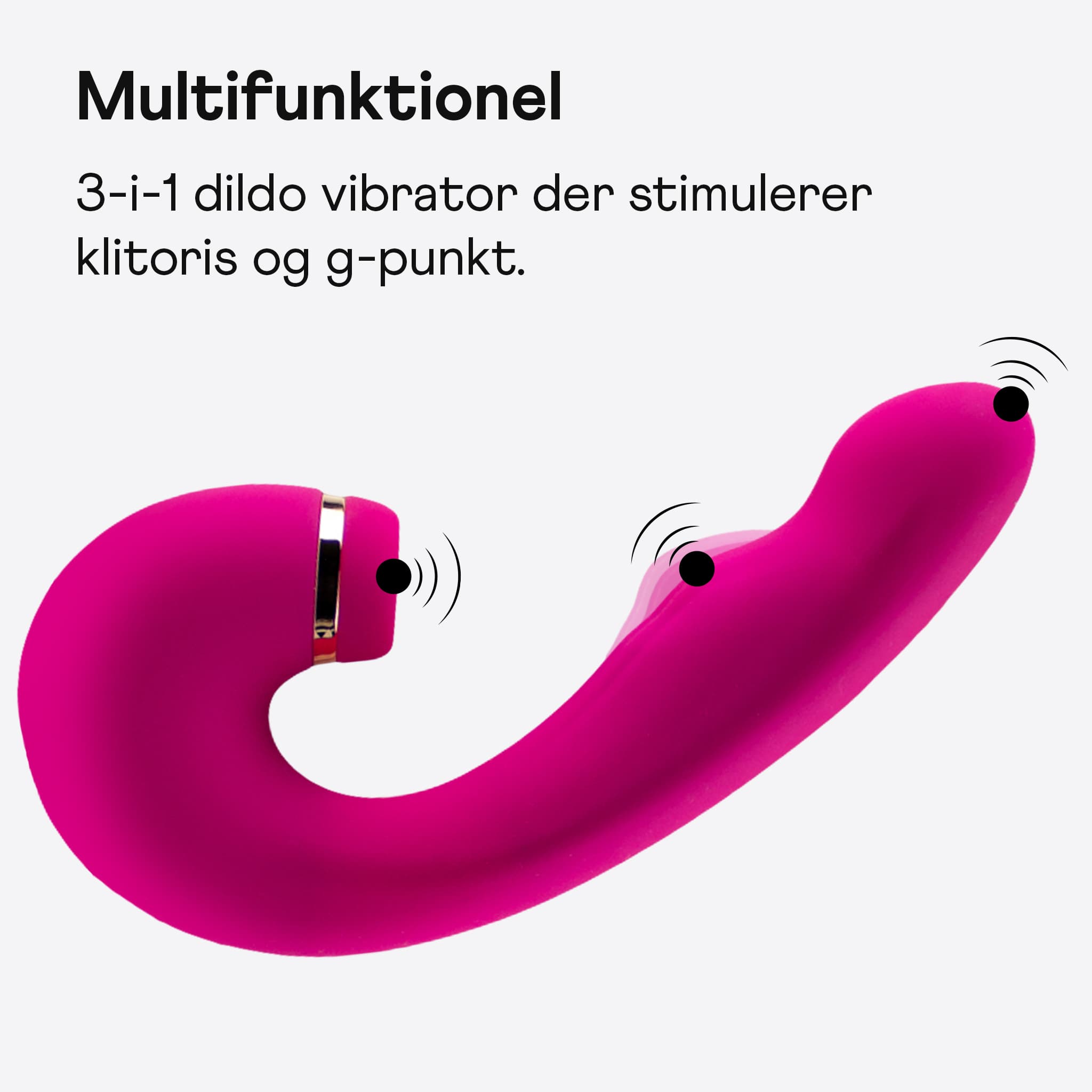 Amina Curvey silikone g-spot dildo vibrator